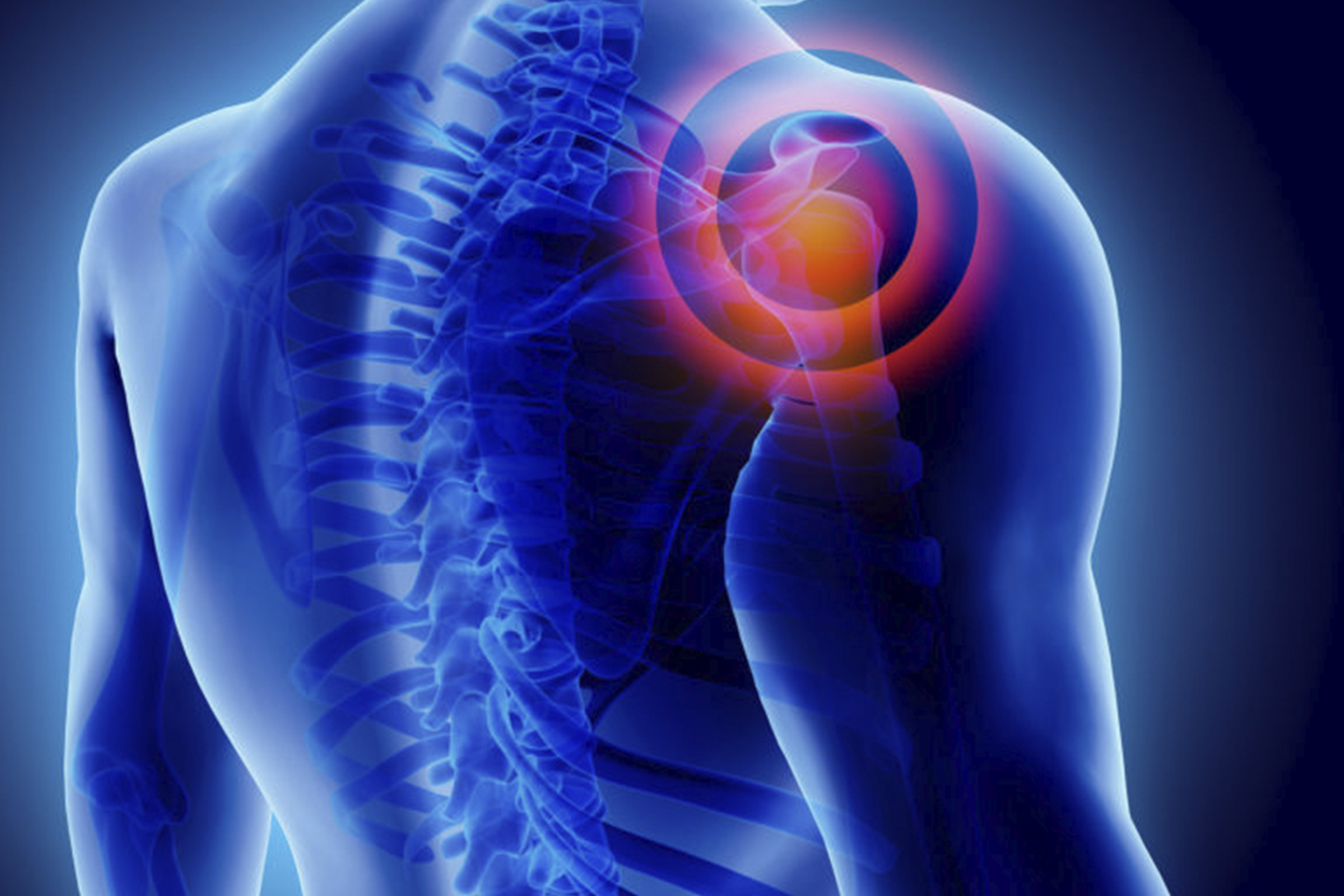 shoulder pain targeting inside of the body