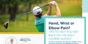 Hand, Wrist or Elbow Pain? TIPS TO HELP YOU GET BACK ON THE GOLF COURSE QUICKLY
